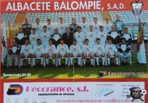 Альбасете 95/96 верхний ряд первый справа